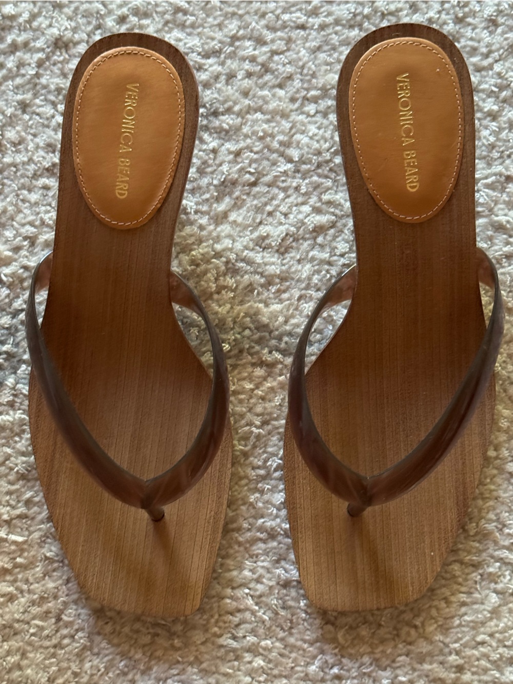 NEW Veronica Beard Clea Jelly Sandal in Hazelwood - Picture 7 of 11